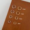 Brincos de Argola Lisos Populares para Piercing na Orelha, Anéis para a Cartilagem da Orelha, Argolas de Orelha, Fivelas de Orelha, Argolas de Tubo Grosso para Homens e Mulheres, Não Precisa Tirá-los ao Dormir, Exquisitos