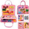 Tablero de Actividades Sensoriales Montessori Educativo de Tela Nueva Transfronterizo Juguete de Bolsa de Fieltro Tablero de Aprendizaje para Niños