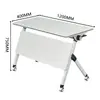 Mesa Plegable Multifuncional para Entrenamiento y Conferencias Mesa Larga Mecanismo Mesa de Estudio Combinación de Escritorio y Silla Móviles Mesa Hexagonal