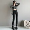 Jeans Rectos de Tiro Alto para Mujer Primavera y Verano Diseño Holgado Sentido de la Moda Primavera 2025 Nueva Llegada Pantalones para Hombre Pequeño