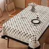 2026 Nuevo Estilo Mantel Impermeable a Prueba de Aceite Lavable Resistente al Calor Rectangular Lujo Ligero Tacto de Gama Alta Cubierta para Mesa de Comedor de Sala de Estar
