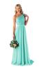 Vestido de Noite Transfronteiriço de Um Ombro 2026 Novo Estilo Elegante Renda Chiffon Slim Longo Vestido de Noite Dama de Honra Banquete Performance