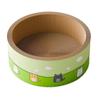 Tablero rascador redondo extra grande y profundo, resistente al desgaste y que no se cae, garra de gato de una sola pieza, juguete universal para gatos para las cuatro estaciones, suministros para afilar garras