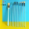 Fabricante Yihuale Conjunto de Pincéis de Tinta a Óleo com Cerdas Langhao Atacado Personalizado Conjunto de Pincéis de Tinta a Óleo com Cerdas Giz D'água