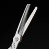Tijeras de Peluquería de 6 pulgadas, Tijeras Deslizantes, Tijeras Planas, Tijeras Dentales sin Marca, Tijeras Profesionales para Peluquería para Adelgazar y Cortar Flequillos y Cabello Roto