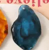 Zhen Tu Estilo Hong Kong Retro Tinta Lavada Gradiente Peças Irregulares Perfuradas Acessórios de Resina DIY para Brincos, Acessórios de Cabelo e Materiais para Capa de Celular