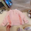 Camiseta básica infantil de media cremallera con cuello alto, ropa de otoño, top de manga larga con estampado de dibujos animados para niños y niñas, ropa infantil casual para niños mayores