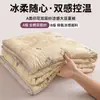Nuevo Estilo Primavera/Verano Estampado Todo Algodón Doble Capa Gasa Colcha de Verano Jinan Sensación Fresca Colcha de Fibra de Soja Colcha de Verano Colcha de Aire Acondicionado Colcha de Verano