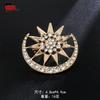 Broche Exquisito Versátil Anti-Exposición, Accesorio de Insignia para Traje y Cheongsam, Decoración Clásica de Boda con Perlas, Flor de Pecho Fija