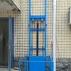Elevador hidráulico de carga, elevador de carga pequeño con riel guía para edificios de fábricas, elevación de almacén, tipo simple engrosado de dos pisos profesional, otros
