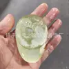 Peça de Mão de Jade Afegão com Flores Amarelas Flutuantes, Estrela da Longevidade, Buda Guanyin, Jade de Dragão, Peça de Mão de Formato Aleatório, Presente de Jade à Venda