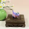 Pintura Flotante Gato Adornos de Escritorio de Madera Hechos a Mano Oso Violencia Jirafa Lindos Adornos Pequeños Regalo Asa Manual Creativa