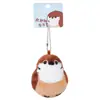 Pingente Original de Pelúcia de Pássaro Série Pássaros Baimao Chaveiro Criativo Exquisito Casal Chave Mochila Acessórios