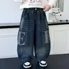 Jeans Versátiles de Otoño para Niños 2026 Nuevos Geniales Atractivos Estilo Coreano Pantalones Casuales Pantalones Largos de Moda para Niños de Otoño