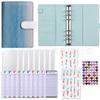 Cuaderno de Contabilidad de Hojas Sueltas de Cuero PU Transfronterizo Personalizado Creativo de Presupuesto en Efectivo Cuaderno de Planificación Financiera