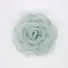 Grampo de Cabelo Flor de Camélia Tridimensional Flor Queimada Coreana Flor de Seda Organza Peônia Rosa de Tecido DIY Acessórios de Cabelo 6cm