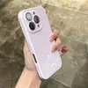 Funda de Vidrio Macaron Adecuada para iPhone 17 Pro Max Funda para Teléfono Apple 15 con Película para Lente 14 Verano Unisex