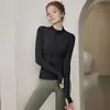 Jaqueta Esportiva de Veludo Quente de Alta Qualidade para Yoga Feminino Tamanho Plus, Fleece Fino para Corridas Matinais, Treinamento, Fitness, Manga Longa, Primavera Outono Novo