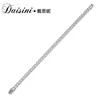 Cadena de Tenis de Lujo Accesible de Nicho Europeo y Americano Pulsera de Moissanita Llena de Joyería de Mano Joyería de Plata de Ley S925 Pulsera Geométrica para Mujer