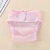 Bolsa de Malha para Fralda de Bebê Respirável Lavável Bolso para Fralda de Bebê Forro de Fralda de Verão Calças de Fixação Fraldas
