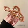 Pinza para el pelo con forma de flor de estilo francés extra grande de 13 cm, Pinza de tiburón mate estilo bosque femenino, Accesorio para el pelo para primavera y verano