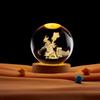 Atacado transfronteiriço dinossauro mecânico 3D tridimensional gravação a laser bola de cristal luminosa luz noturna artesanato criativo ornamentos