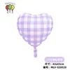 Globos de Película de Aluminio a Cuadros en Forma de Corazón de 17 Pulgadas Decoración de Ambiente para Fiesta del Día de San Valentín Transfronteriza Globos para Acampar Boda