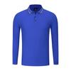 Camisas Polo de Manga Longa Color Block Outono e Inverno, Roupas de Trabalho Personalizadas com Logo Bordado, Uniforme Corporativo para Redes de Restaurantes, Gola Lapela