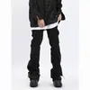 Pantalones Plisados para Hombre, Marca de Moda, Estilo Funcional, Pantalones Deportivos Sueltos Casuales de Secado Rápido, Estilo con Vibras de Diseño High Street Americano