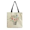 Bolso de hombro con estampado de flores al por mayor de fábrica plegable versátil gran capacidad Bolso de mano portátil para mujer para salir