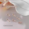 Popular online celebridade ballet sapatos arco tridimensional unhas jóias japonesas pérola fita decorações de unhas atacado