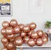 Globos Metálicos de 5 Pulgadas 10 Pulgadas 12 Pulgadas 18 Pulgadas Redondos de Látex Cromado Dorado Globos Decoración de Habitación de Boda Boda