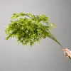 Nuevas plantas verdes artificiales para bodas y materiales florales, flores de techo, arreglos florales para bodas, césped decorativo, flores de seda, hojas verdes, decoraciones de flores artificiales