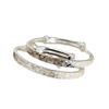 Pulsera infantil de plata de ley 9999 con diseño de hielo picado para mujer. Pulsera sólida para bebé, ideal como regalo de luna llena para su primer año.