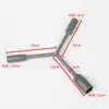 Chave de soquete trigeminal com extensão, chave de soquete hexagonal externa, ferramenta de reparo para máquinas de carro e moto, espinha de peixe