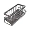 Estante de Almacenamiento para Cocina, Escurridor, Almacenamiento de Paños, Grifo, Fregadero, Fregadero para Lavar Platos, Organizador de Almacenamiento para Bolas de Esponja de Acero