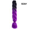 Xuchang Peruca Acessórios de Cabelo Seda de Alta Temperatura Trança Grande Africana Jumbobraid Fibra Química Colorida Montagem Mista Venda Quente Dreadlocks