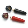 Máquina de Soldar Conector Rápido Accesorios Enchufe Cable de Tierra Mango de Soldadura Cable de Soldadura Conectores Macho y Hembra Positivos y Negativos Bloque de Terminales