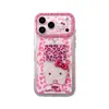 Funda con estampado de leopardo y diseño de gatito hueco, adecuada para Apple 18 Pro Max, lindo iPhone 17 Pro, nuevo modelo 16, moderno 15