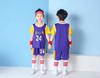 Jersey 2022 Hengleda Traje de Baloncesto de Manga Corta para Niños Verano Estampado DIY Primaria Niños Jardín de Niños Traje de Actuación