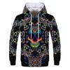 Suéter con capucha para hombre con impresión digital 3D de calavera de moda otoñal transfronteriza, venta directa de fábrica