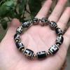 Pulsera de cuentas de nueve ojos envejecida con alto aceite pulpa vieja pulsera de cuentas de múltiples tesoros pulsera de ágata de cuentas de tres ojos al por mayor