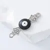Accesorios de Joyería Más Vendidos Transfronterizos Colgante de Metal Ojo del Diablo Pulsera de Doble Colgante de Moda Accesorios para Pulseras y Collares