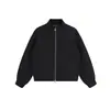 MAOQIAOYI Marca de moda minimalista estilo americano con cuello alto chaqueta deportiva sudadera casual para hombre W26180