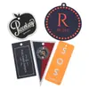 Etiqueta Colgante de Cartón Negro Etiqueta Colgante de Ropa Tarjeta Impresión de Logo Producción Estampado en Caliente y Etiqueta Pequeña Plateada Impresión de Etiqueta Colgante Venta al por Mayor