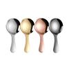 Cuchara para Helado de Restaurante Infantil, Cuchara Dorada, Cucharilla de Té, Espátula de Té, Cuchara de Postre, Estilo Pulido Espejo, Diseño Simple y Elegante