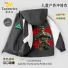 Jaqueta Delta Action Storm Attack à Prova de Vento e Impermeável com Forro de Fleece para Crianças de Tamanho Médio a Grande Roupas Infantis Outono Inverno