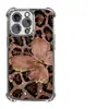 Capa de Celular de Luxo com Estampa de Leopardo e Borboleta Anti-Queda Eletrodepositada Mais Vendida da Amazon para Apple 17Pro Iphone16