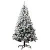 Árbol de Navidad de flocking simulación de fábrica, árbol de nieve, árbol con spray de nieve, 60 cm, 1.5 m/1.8 m, 2.1/3, blanco cremoso