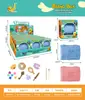 Disco de Pintura de Yeso para Niños Simulación DIY con Diseño de Triceratops, Juguete Creativo de Graffiti para Niños y Niñas